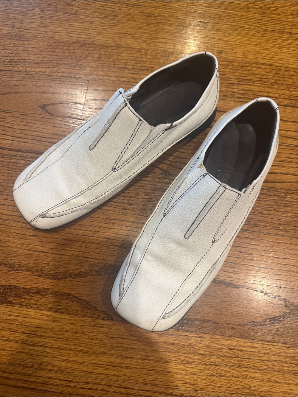 Vintage Alec Made in Brazil Slip-On Casual white Leather Shoes